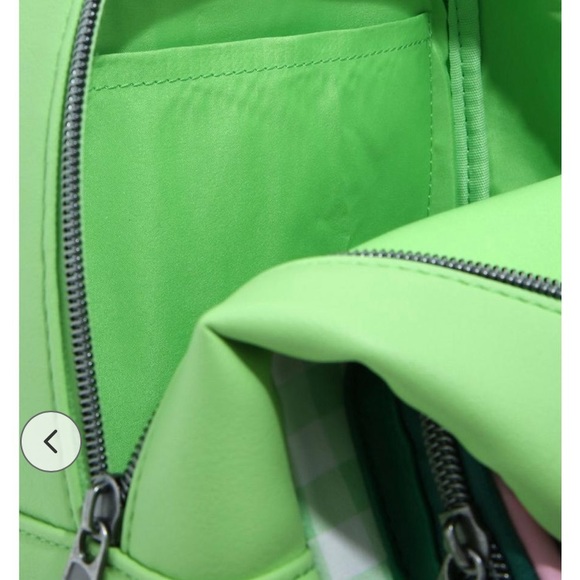 SOLDOUT 💕💚 New Sanrio Loungefly Keroppi Frog 3D Cosplay Gingham Mini Backpack 💕💚 - Picture 4 of 4